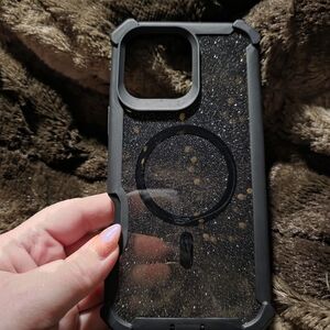 Protective Black Glitter Phone Case